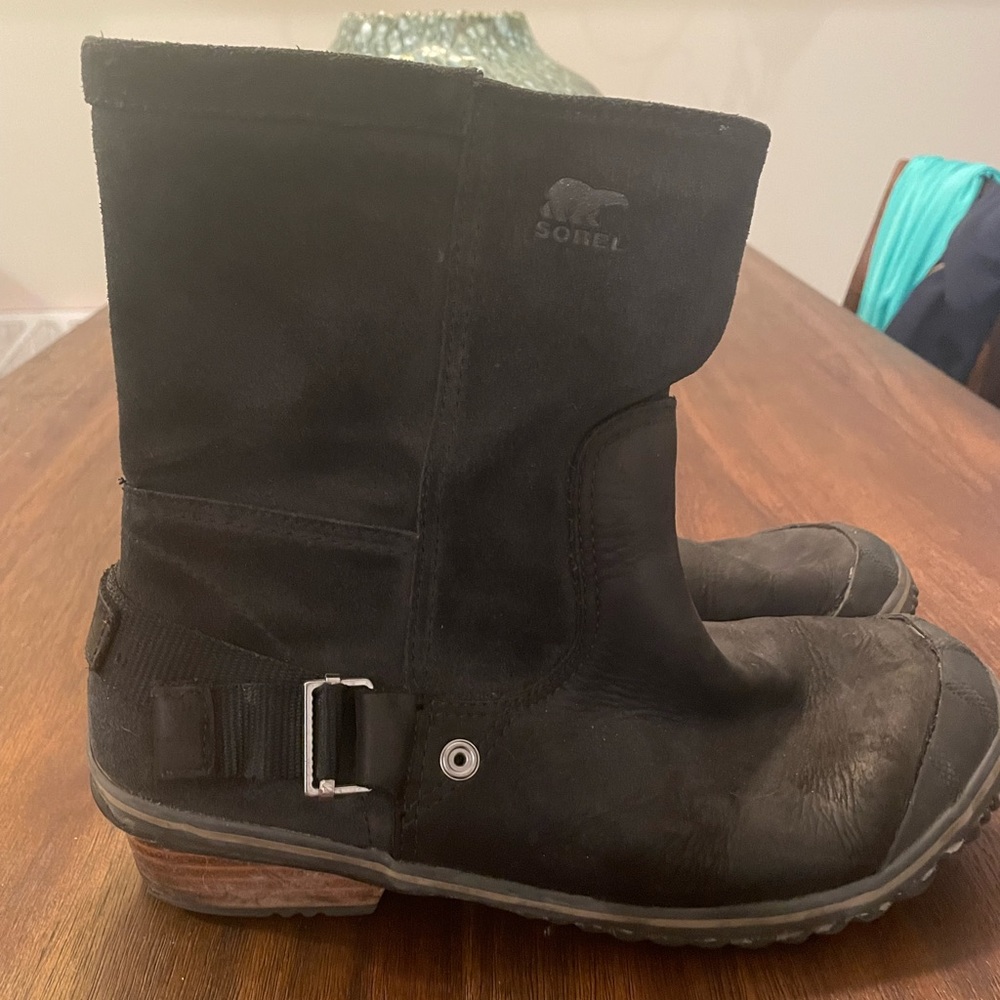 Black, Sorel boots